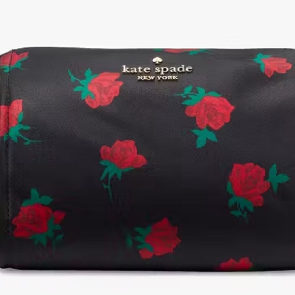 Kate Spade Chelsea Rose Toss Printed Medium Cosmetic Case - Picture 3 of 7